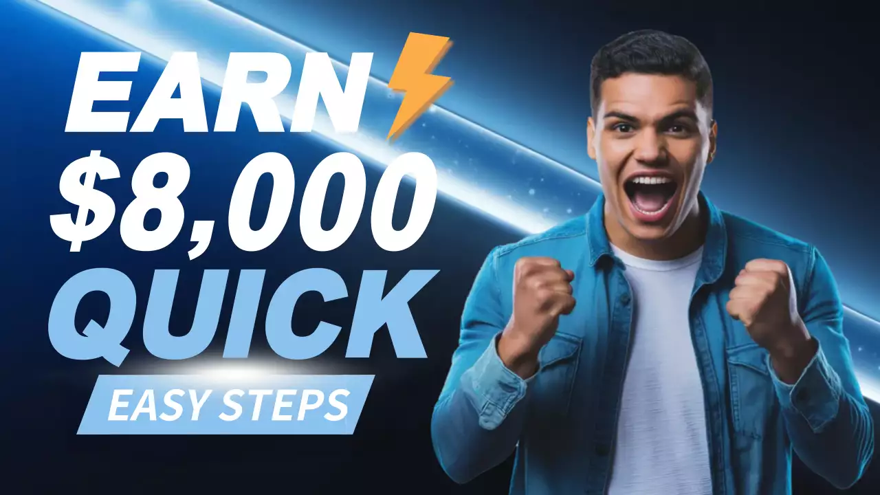 Blue Bold Finance Promotion YouTube Thumbnail