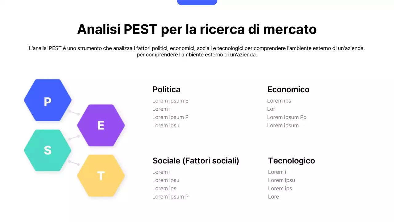 Piano strategico di vendita blu moderno