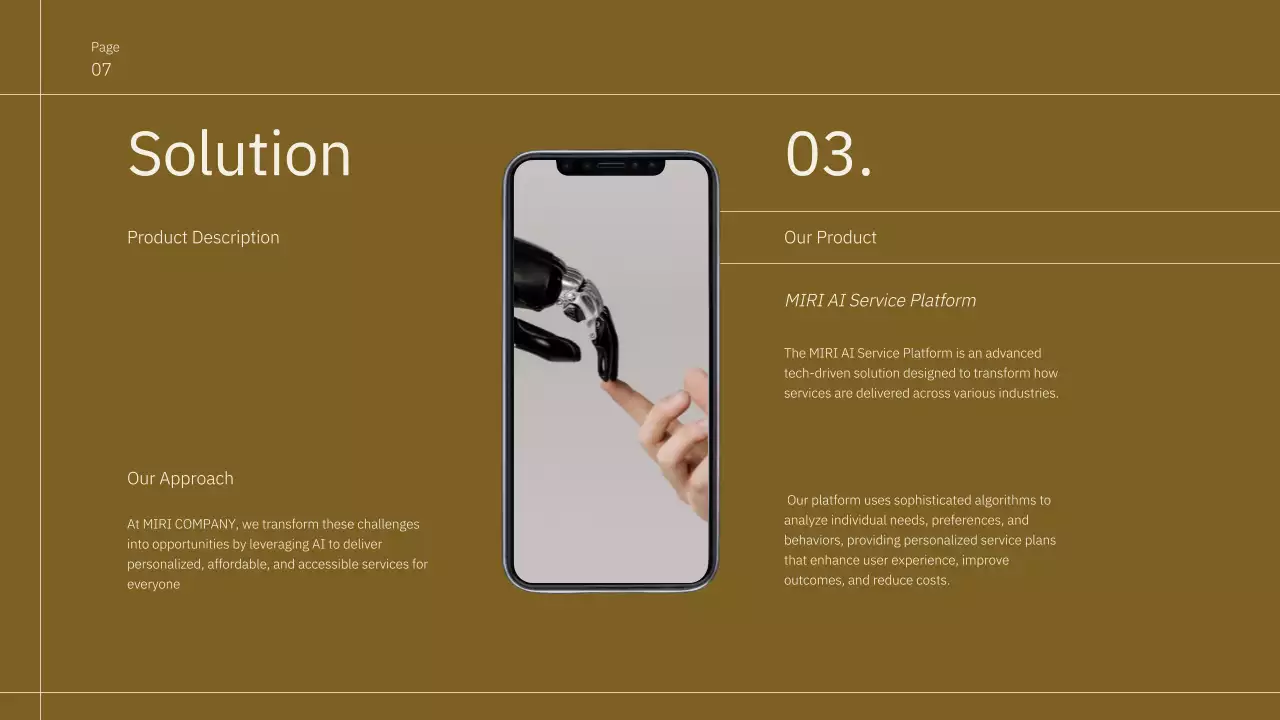 Brown Minimal Business Pitch Presentation