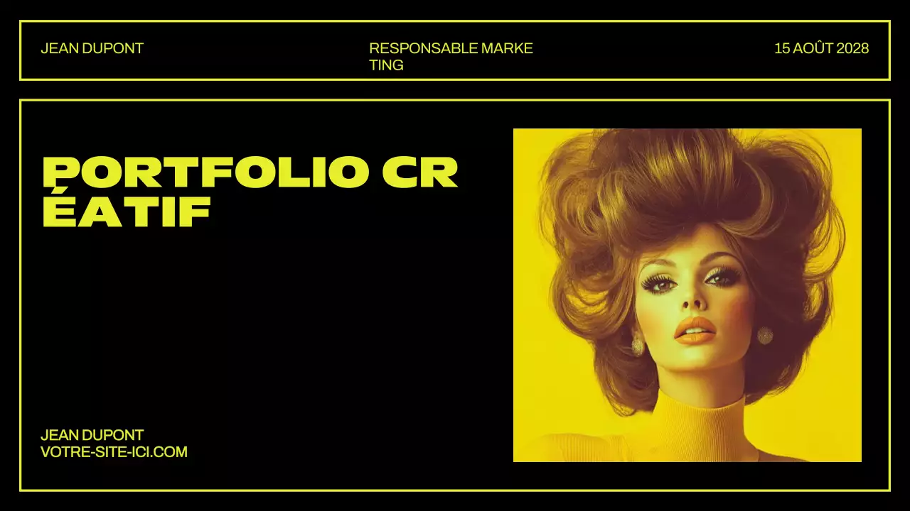 Présentation d'un portfolio créatif