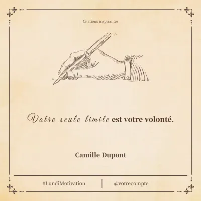 annonce de motivation traditionnelle beige