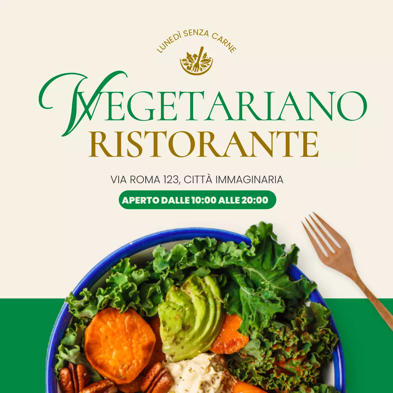 promozione ristorante verde moderno