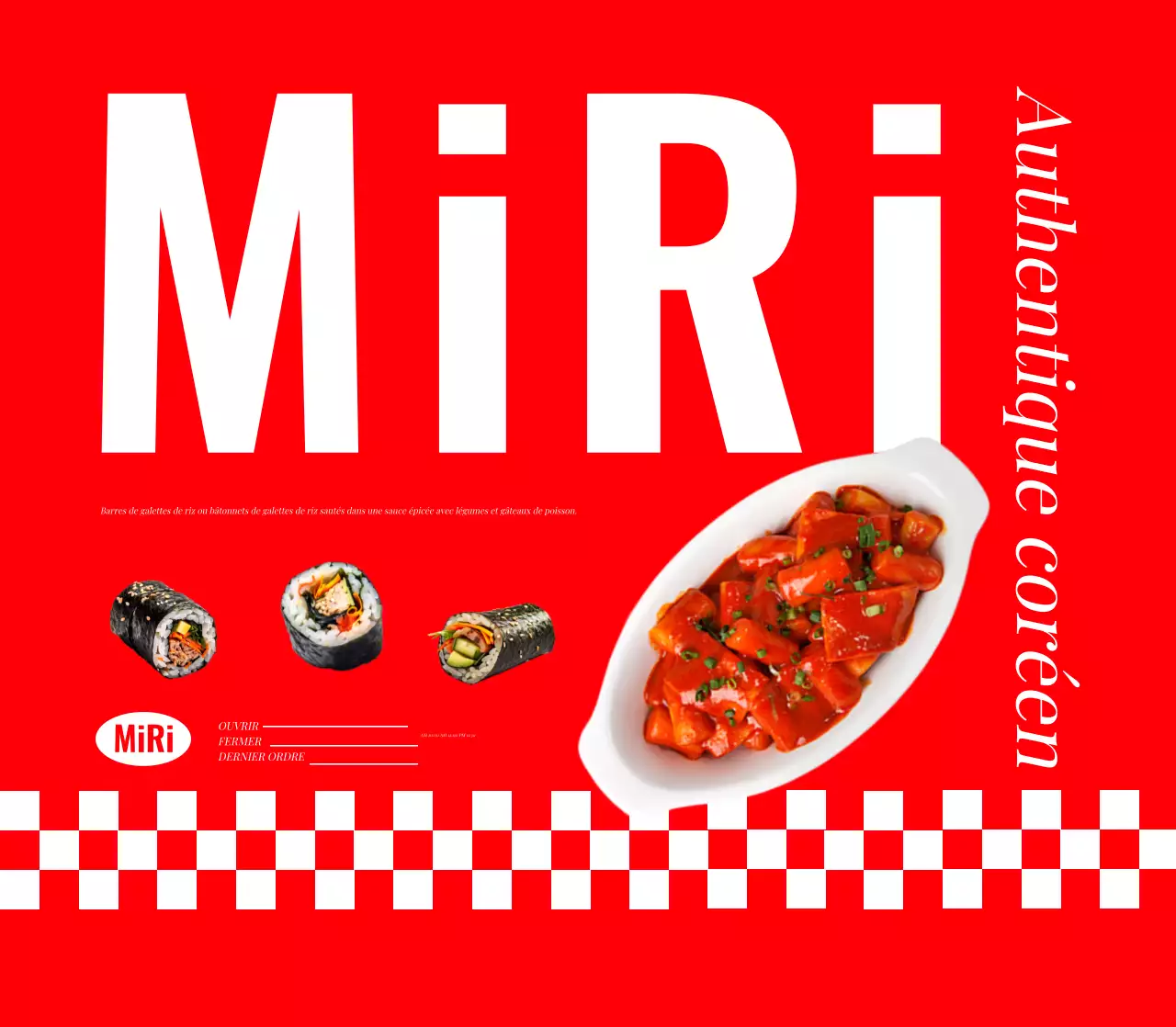 Matériel promotionnel Red Neat Tteokbokki