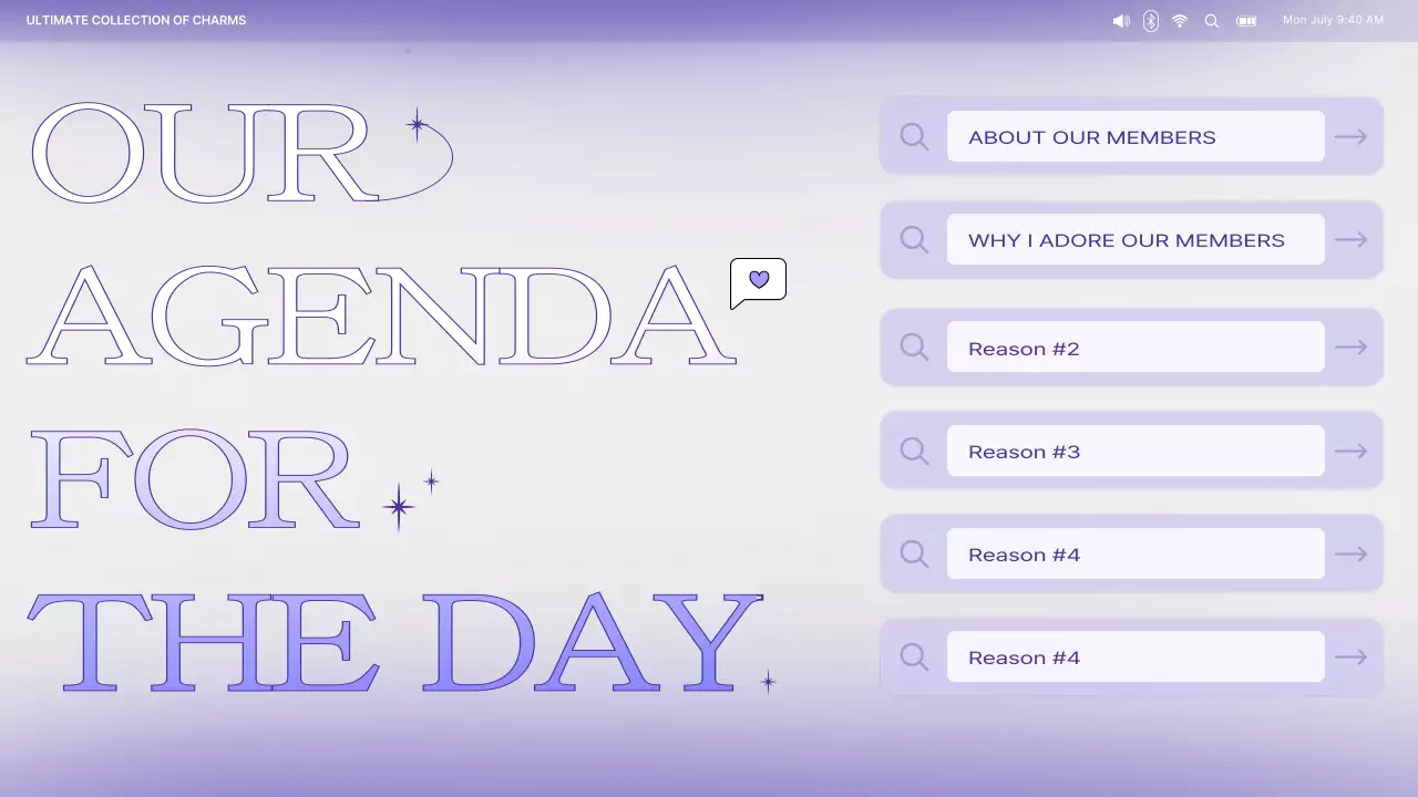 Purple Trendy Fandom Advertisement Presentation