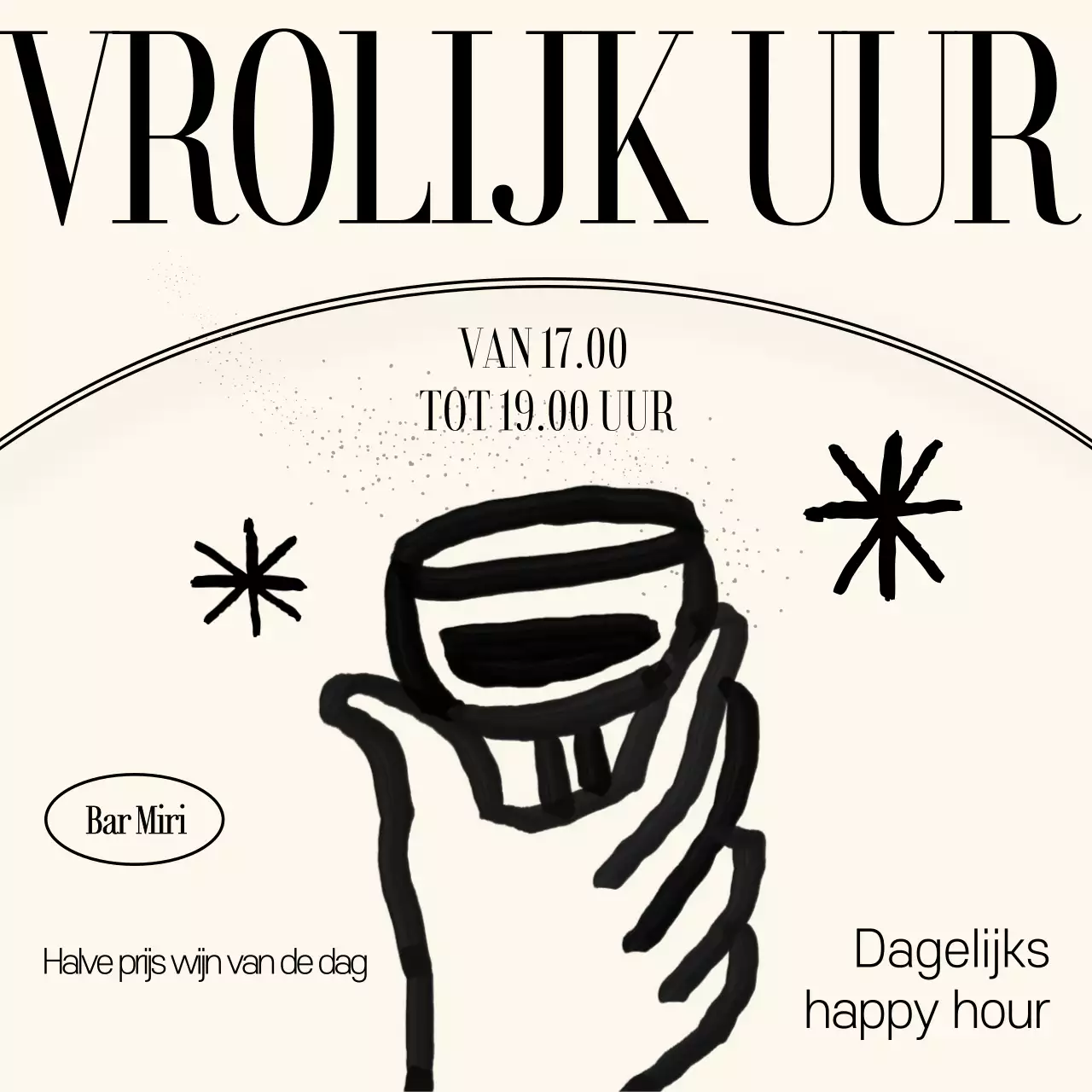 Zwarte eenvoudige promoties