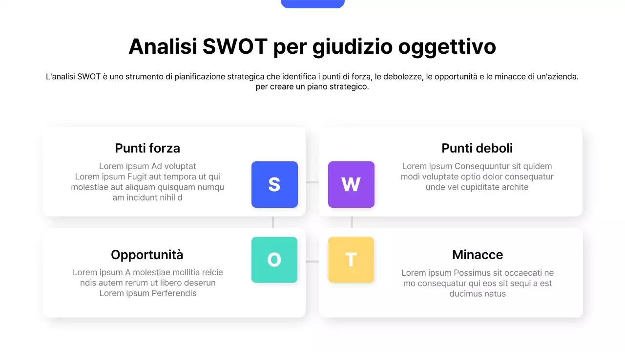 Piano strategico di vendita blu moderno