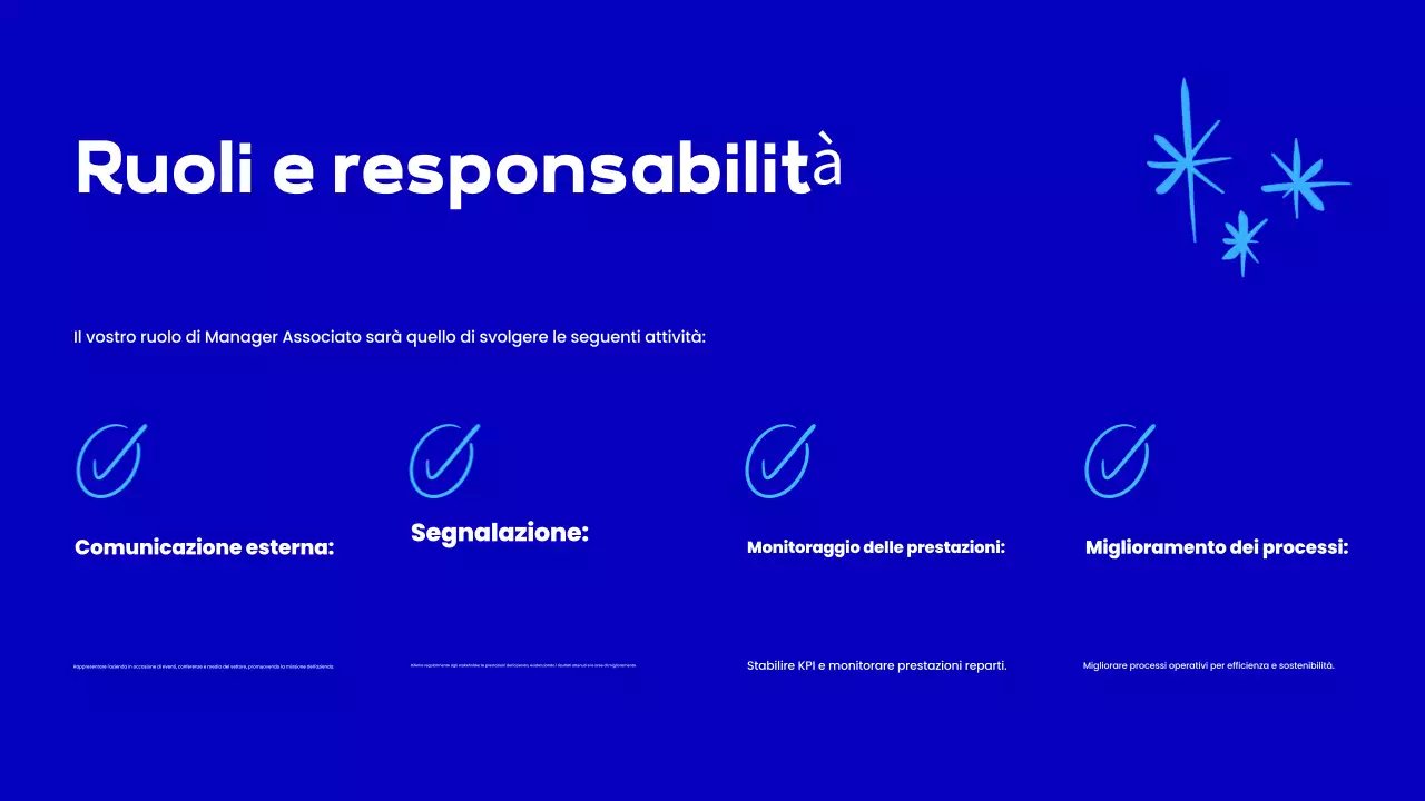 presentazione di onboarding dei dipendenti blu moderno