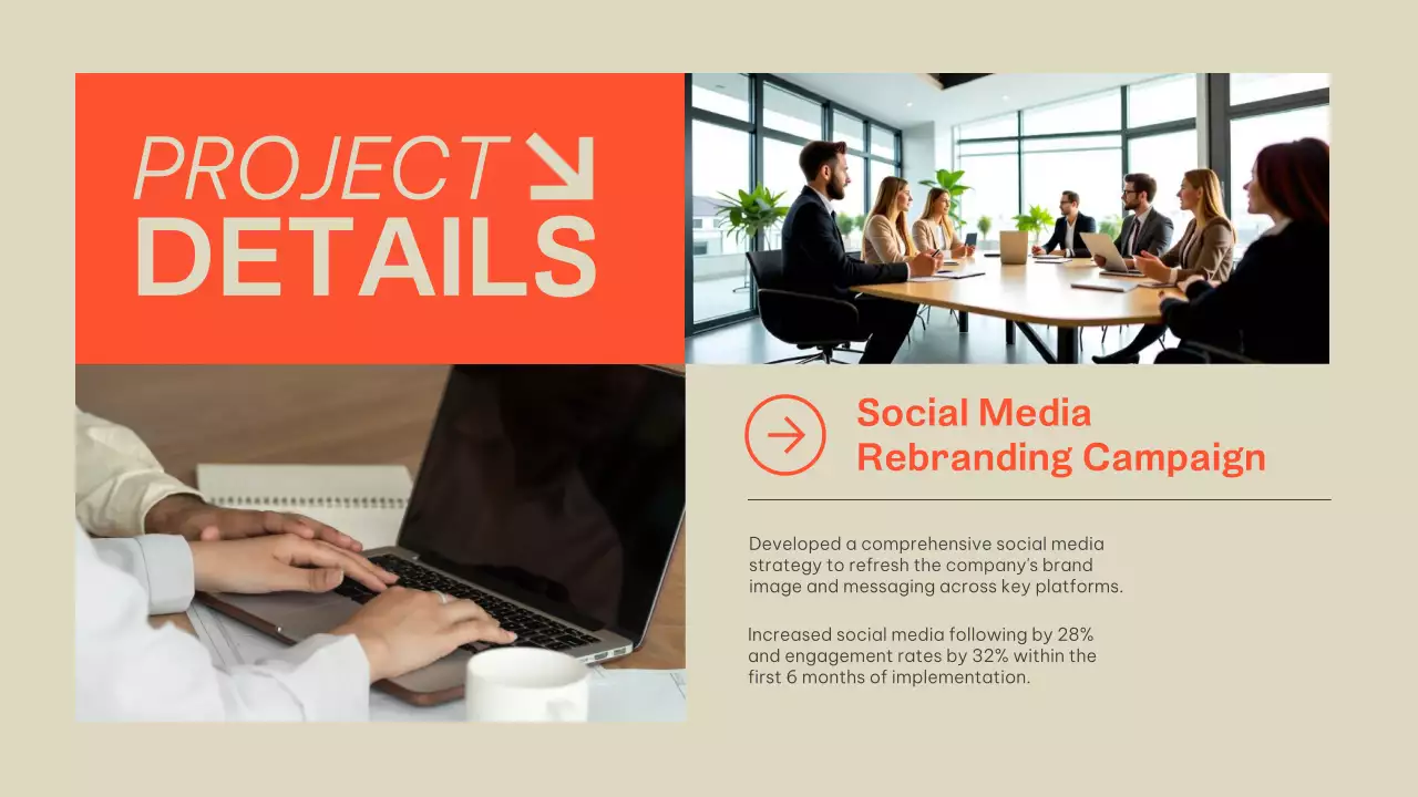 Orange Modern Portfolio Presentation