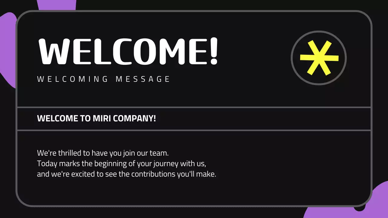 Black Modern Employee Guide Presentation