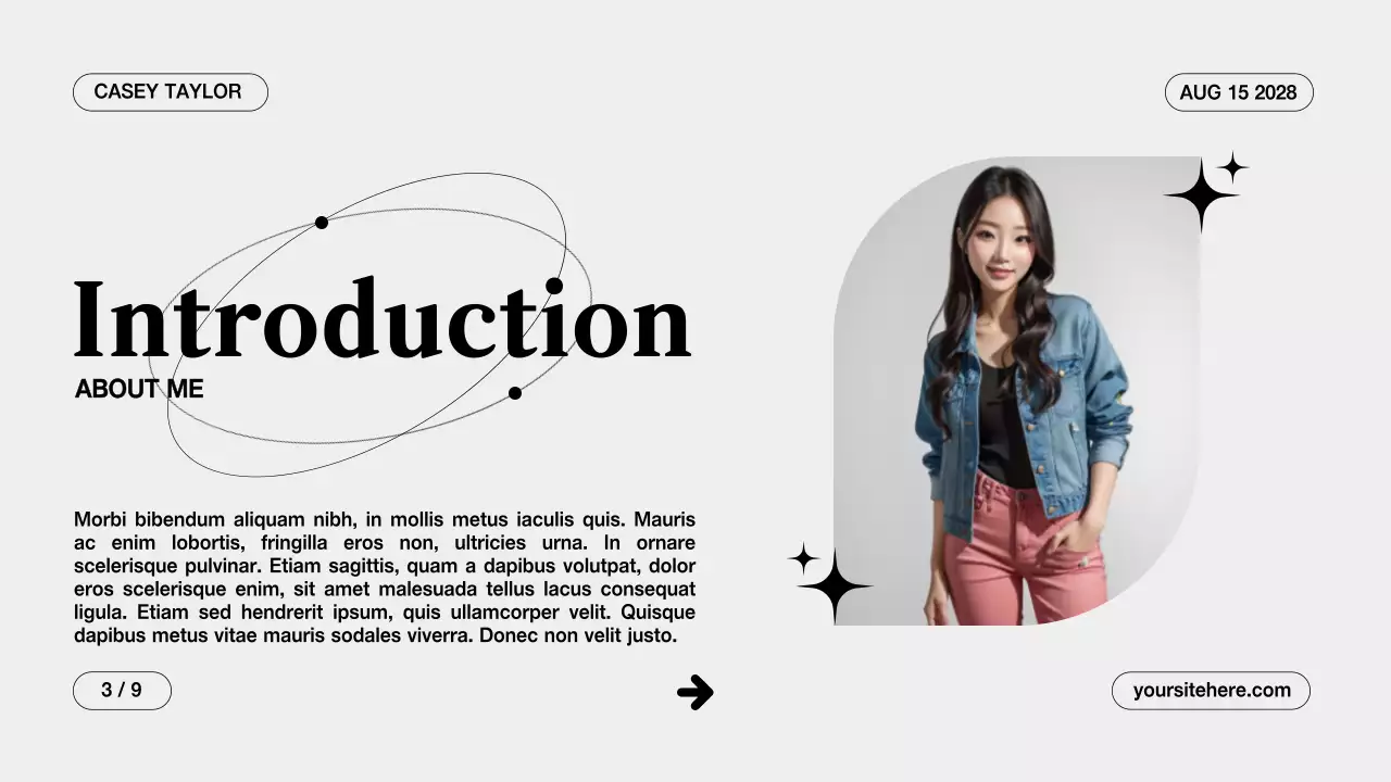 White Modern Portfolio Presentation