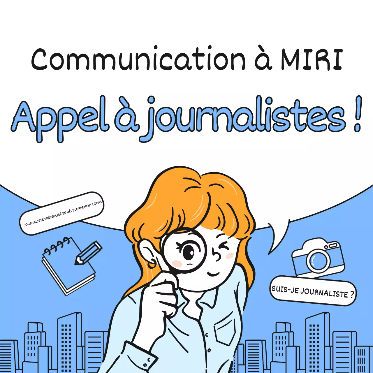 Bleu clair et simple pour les journalistes de développement local