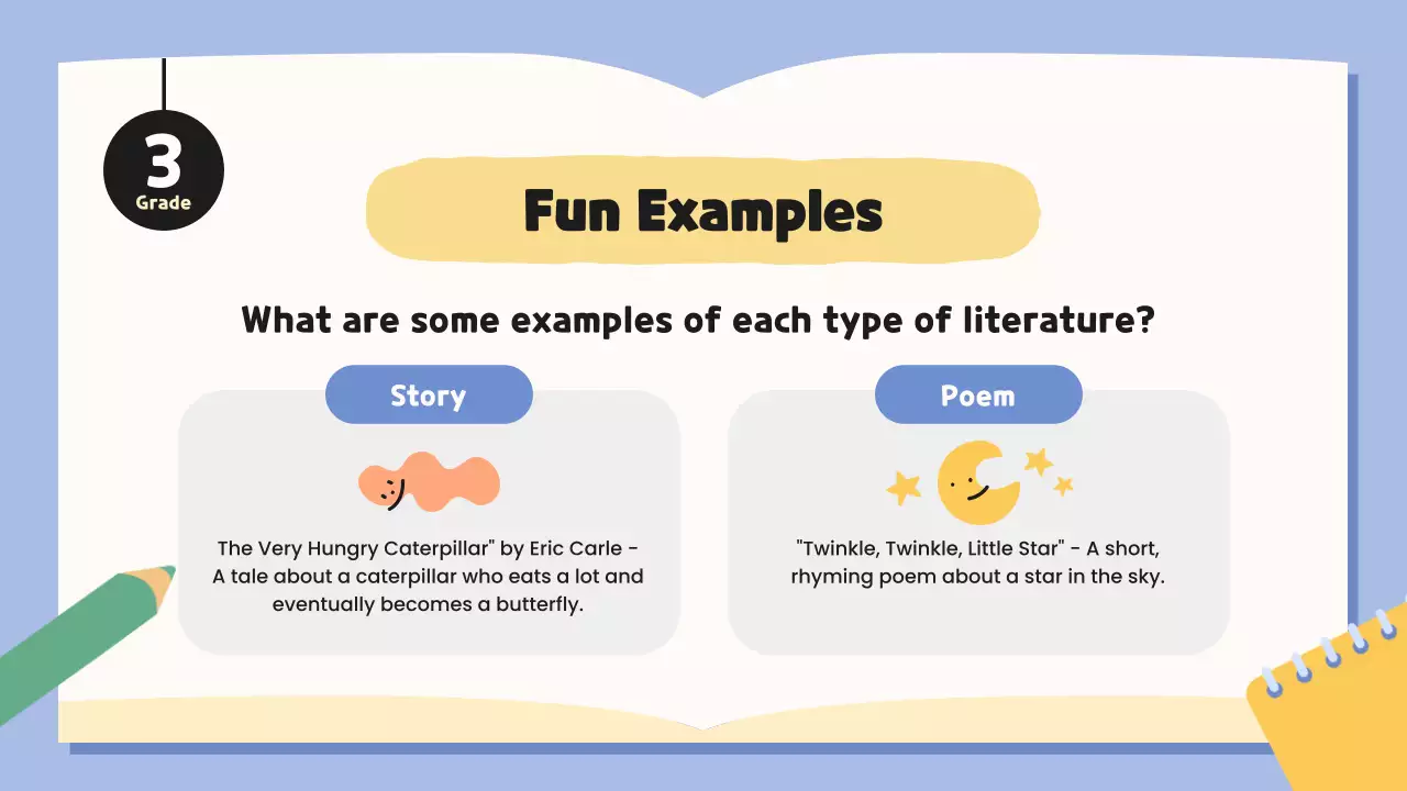 blue whimsical literature class