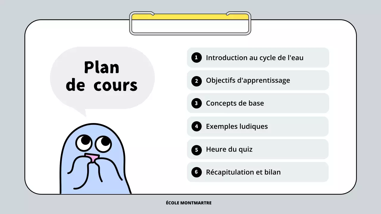 leçon d'eau grise simple