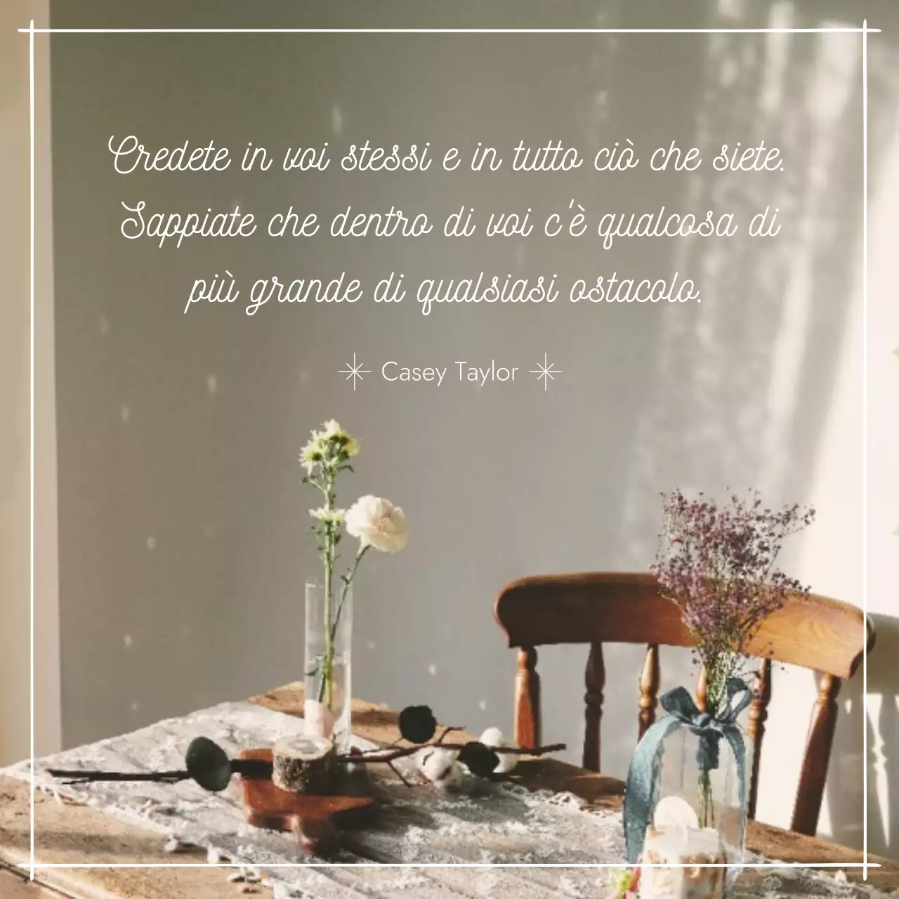 annuncio di motivazione rustico beige