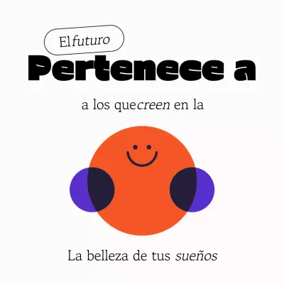 Trendy Aesthetic Illustrative Fun Minimal Abstract Geometric Colorful Quote