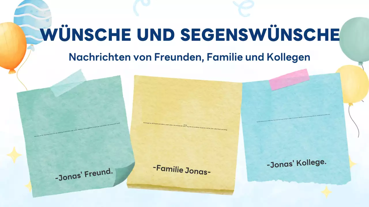 Blaue moderne und heitere Geburtstagskarte