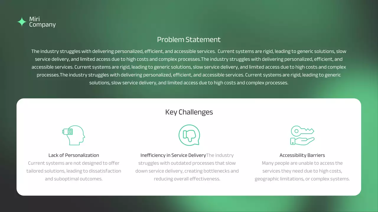 Green Professional Business Pitch Presentation