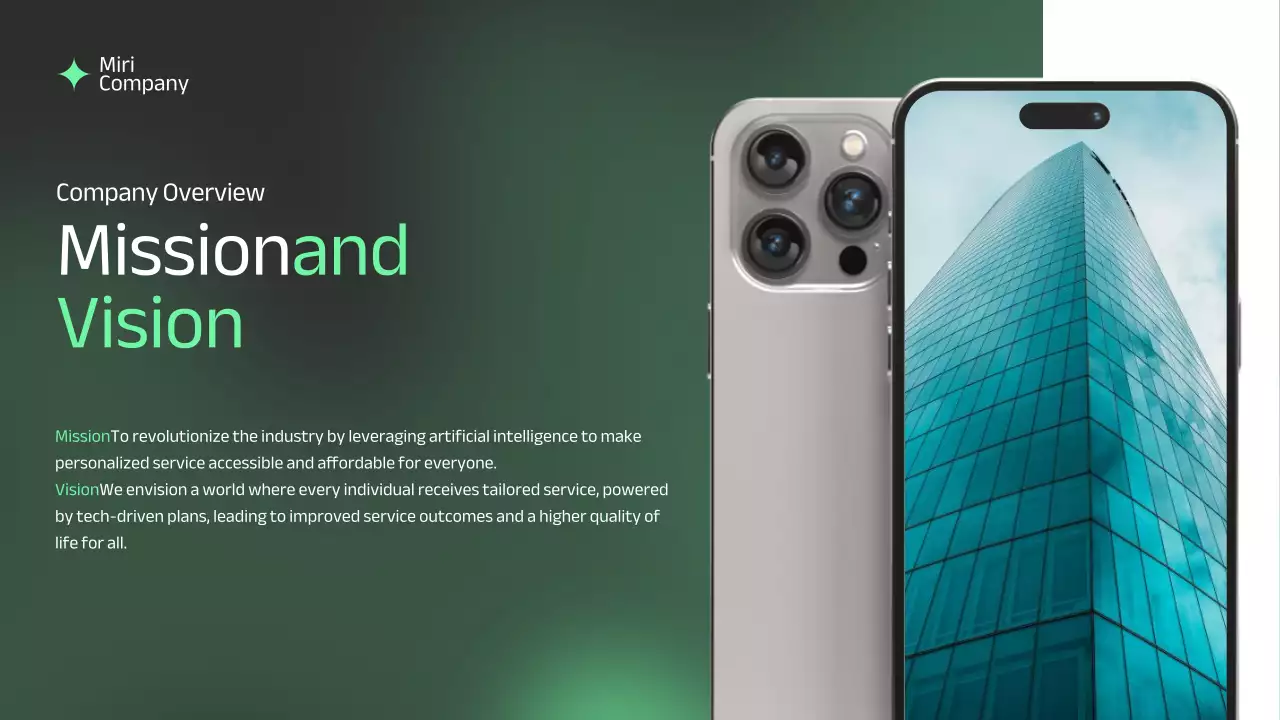 Green Professional Business Pitch Presentation