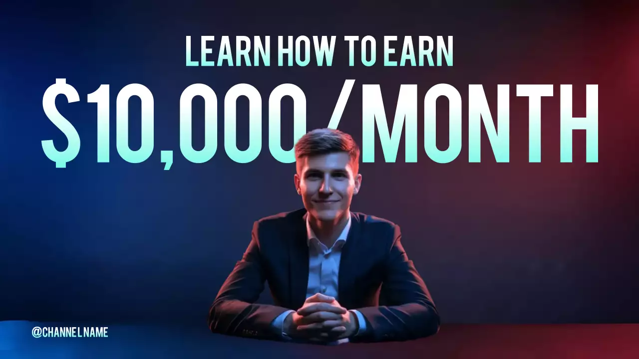 Blue Modern Finance Promotion YouTube Thumbnail