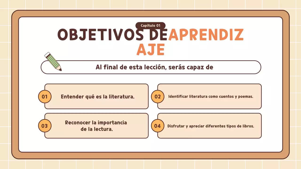 curso de literatura simple naranja