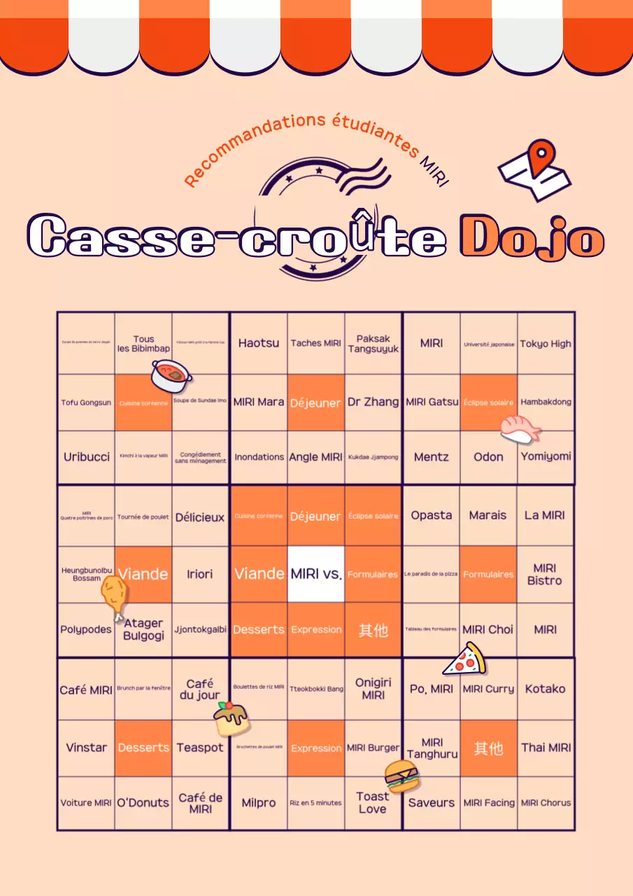 Promouvoir votre restaurant orange cosy