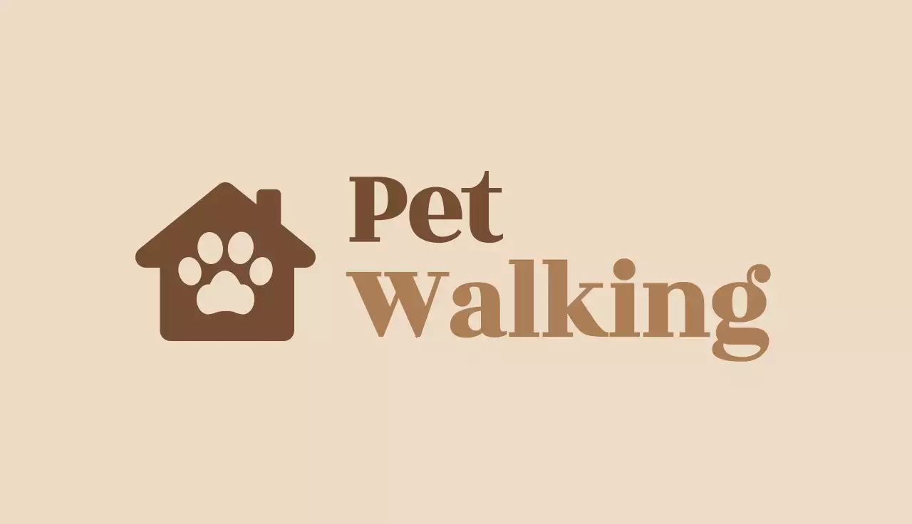 Beige Simple Pet Business Card