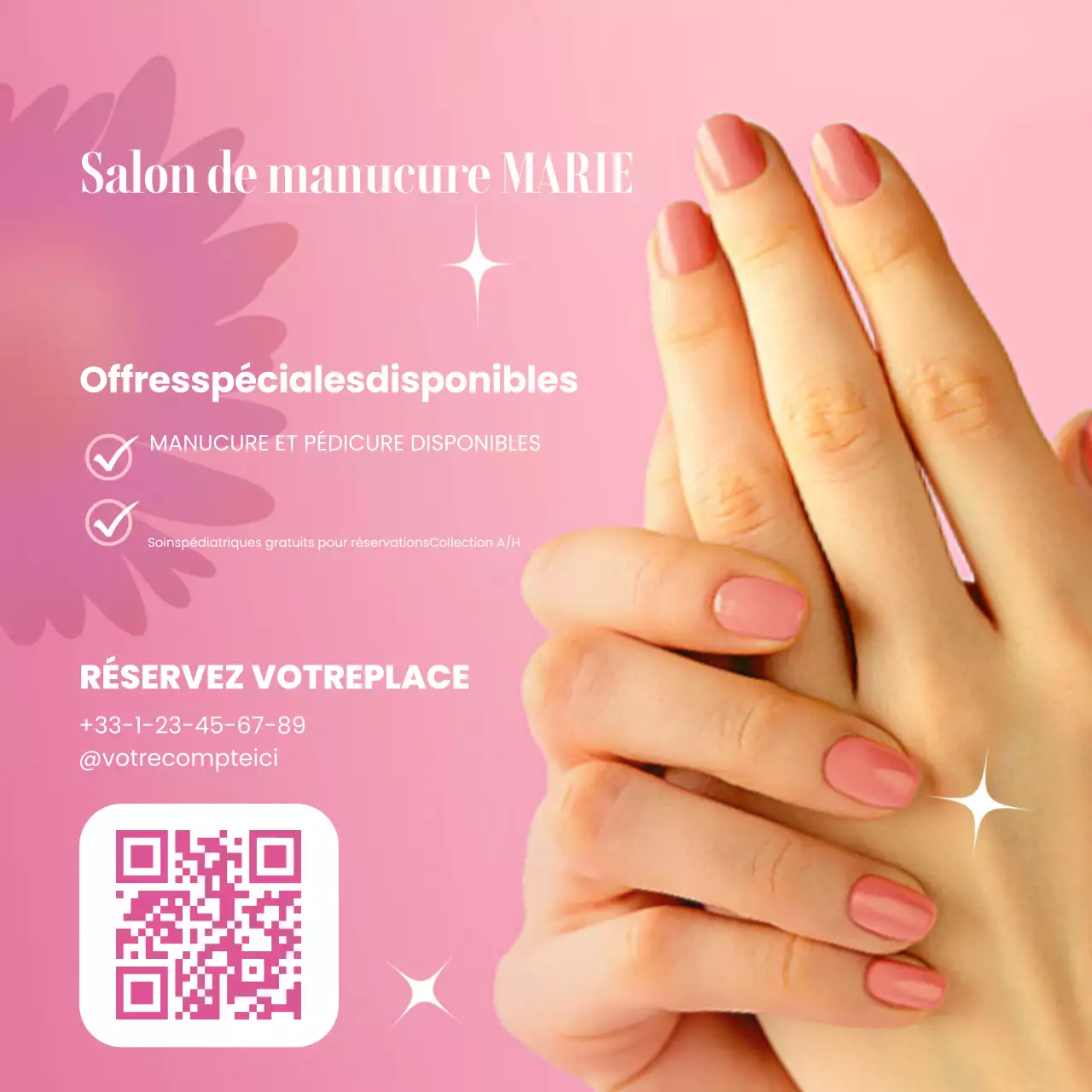 promotion d'un salon de manucure moderne
