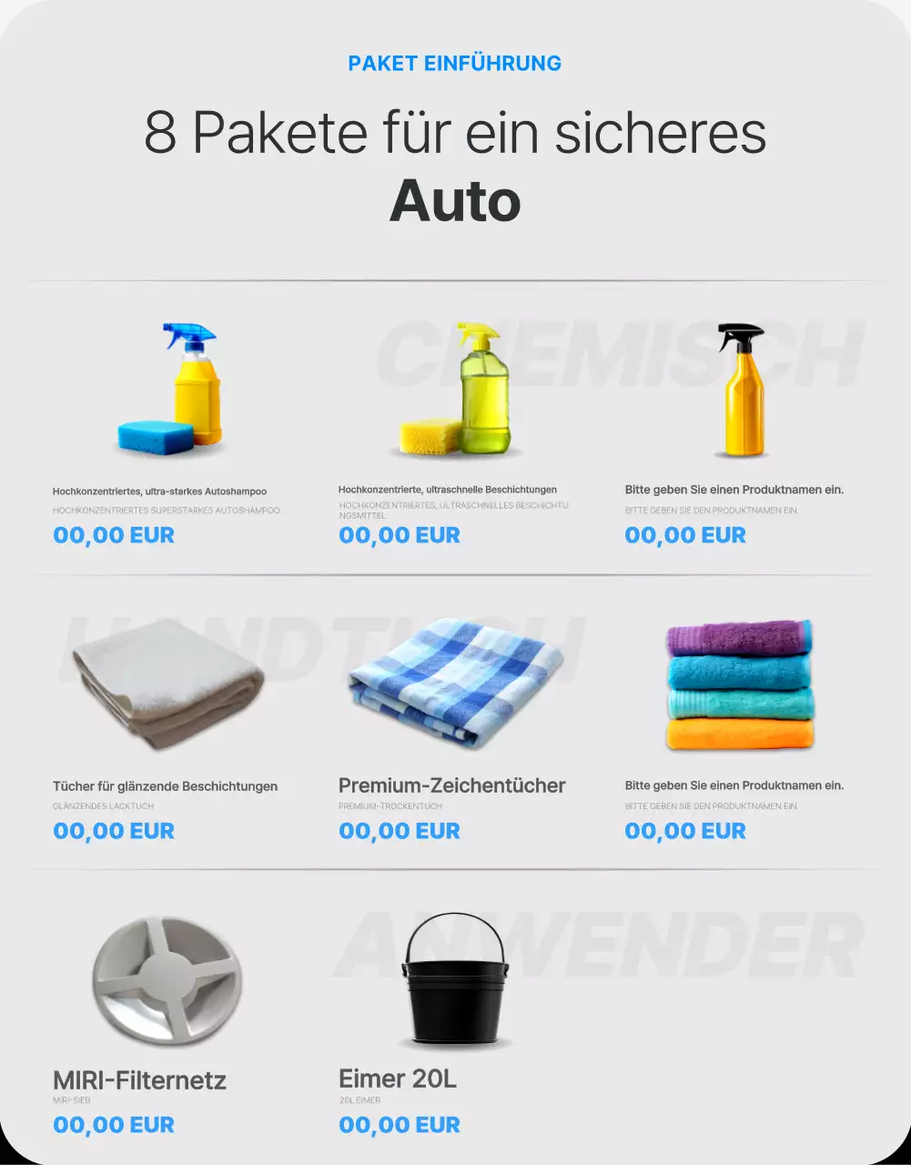 Schwarze moderne Autowaschanlagen fördern