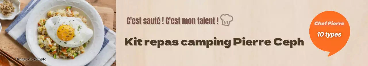 Publicité pour le kit repas simple en beige