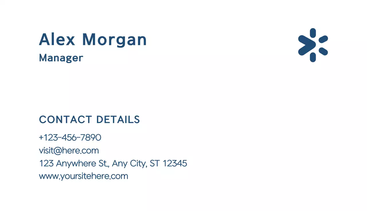 White Simple Business Card