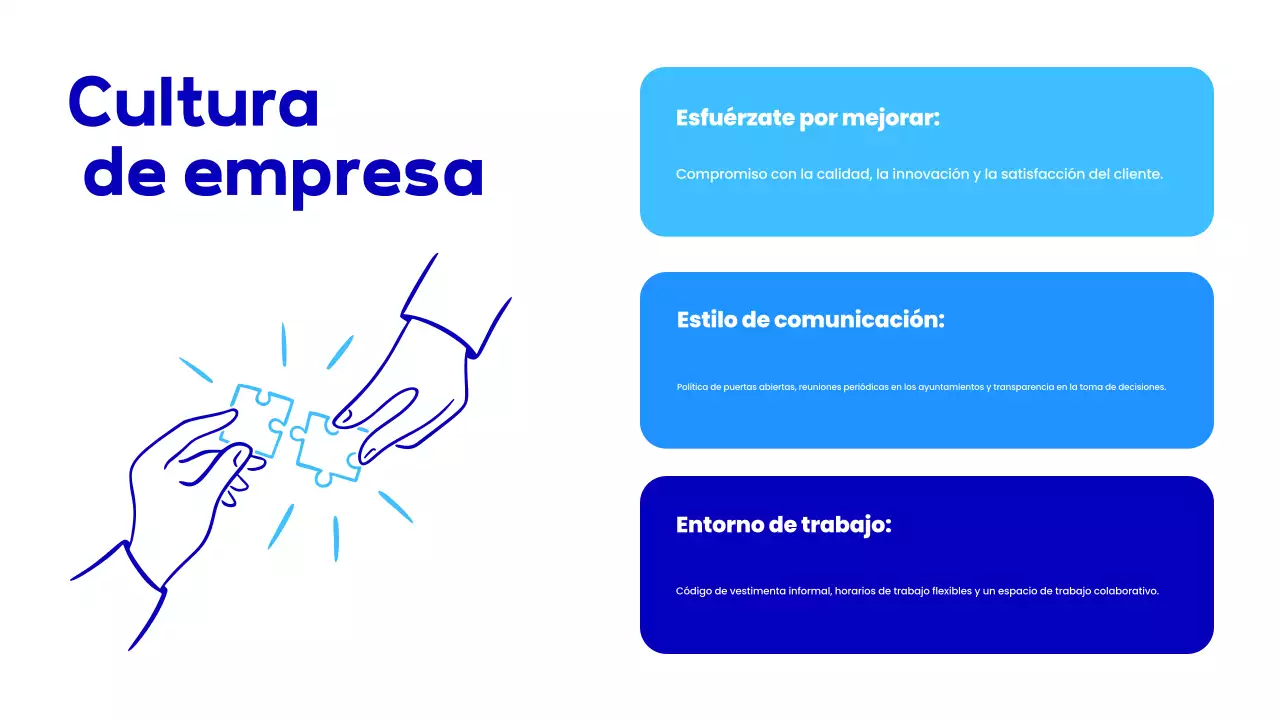 blue modern employee onboarding presentation