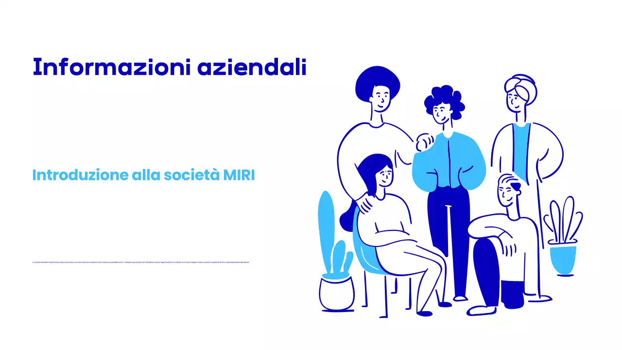 presentazione di onboarding dei dipendenti blu moderno