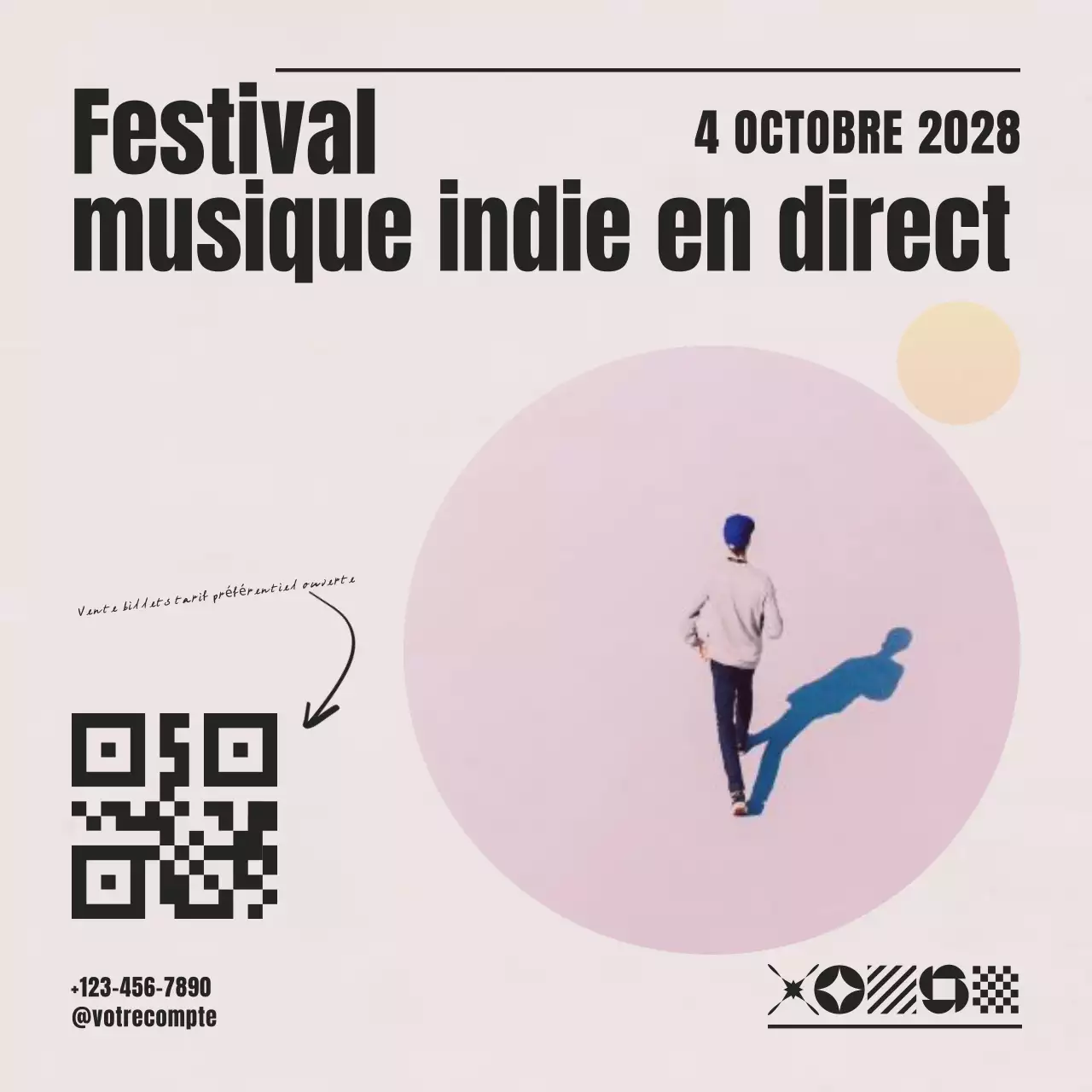 beige modern music promotion