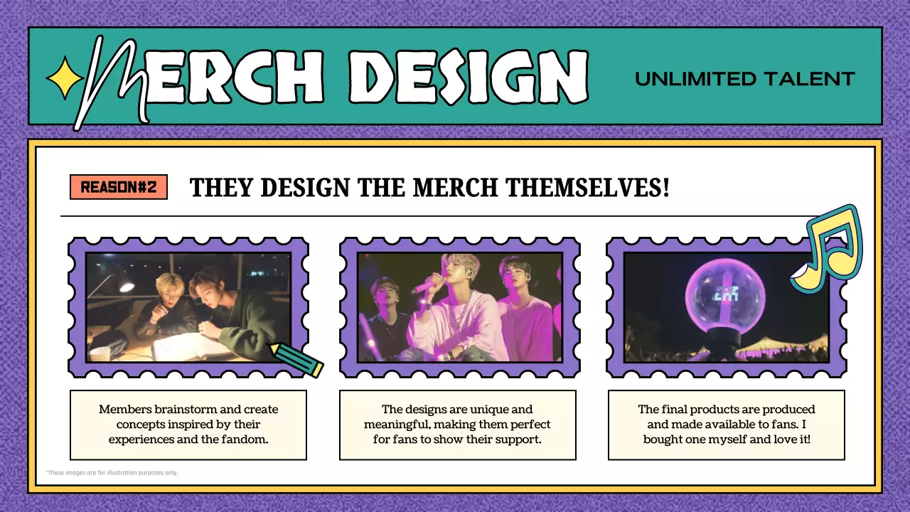 퍼플 레트로 팬 가이드 프레젠테이션