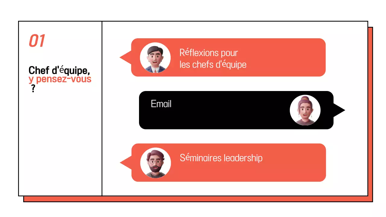 Promouvoir un simple séminaire interne en blanc et orange