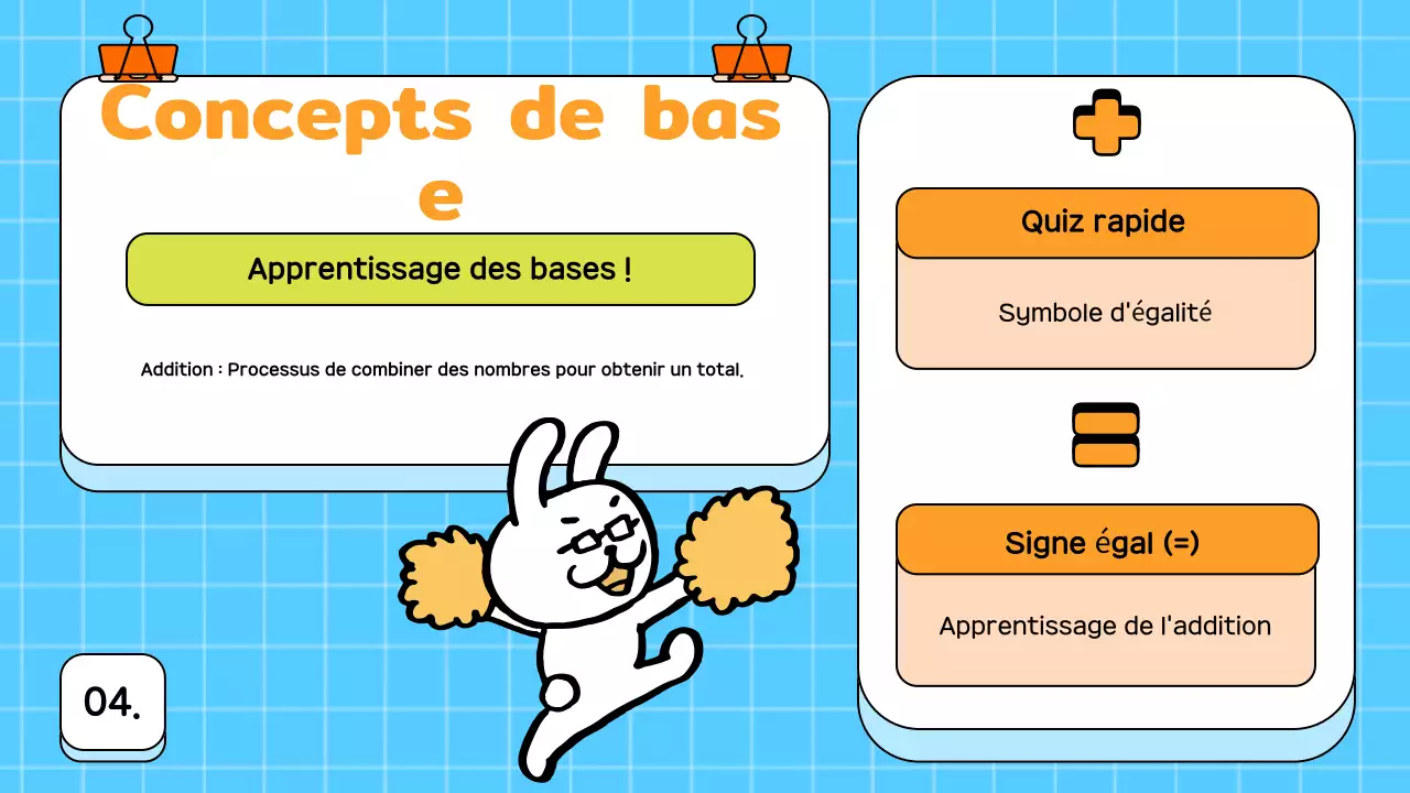 Cours de mathématiques bleu gai