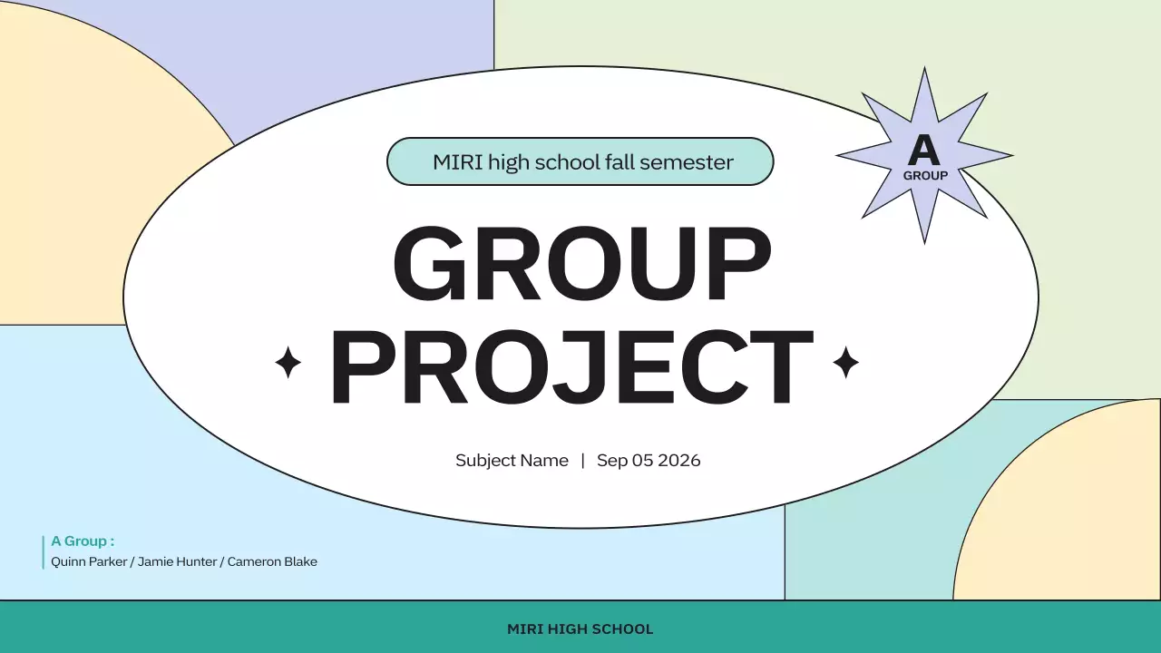 Colorful Minimal Project Presentation