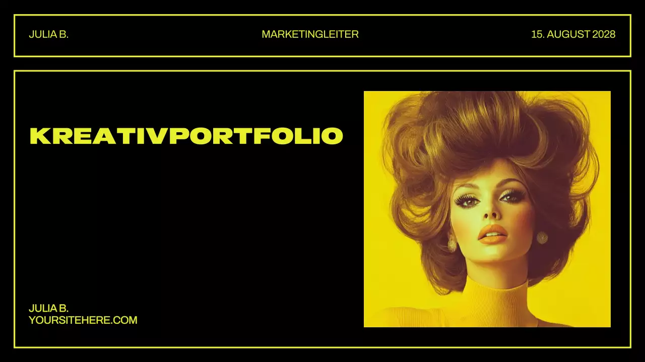 Kreative Portfolio-Präsentation