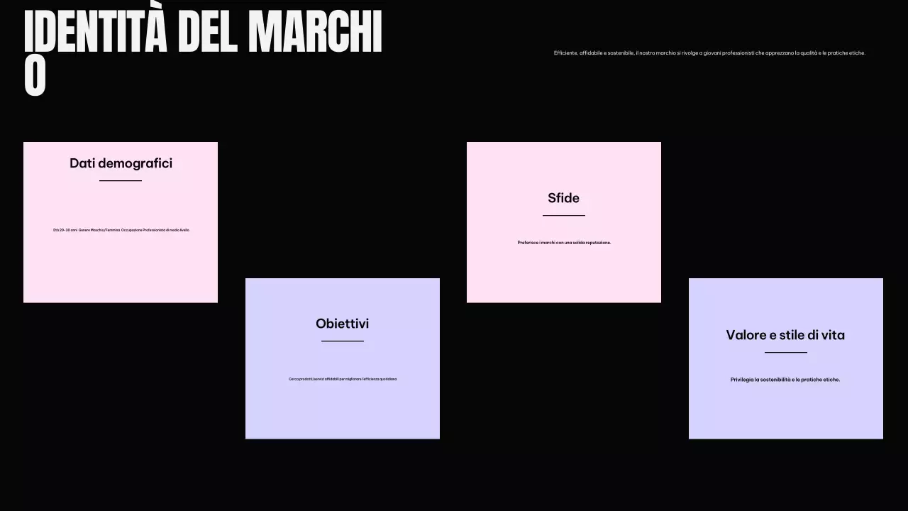 Piano di marketing nero moderno