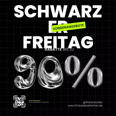 TRENDY 3D FETT SPASS CHROM SCHWARZ FREITAG VERKAUF