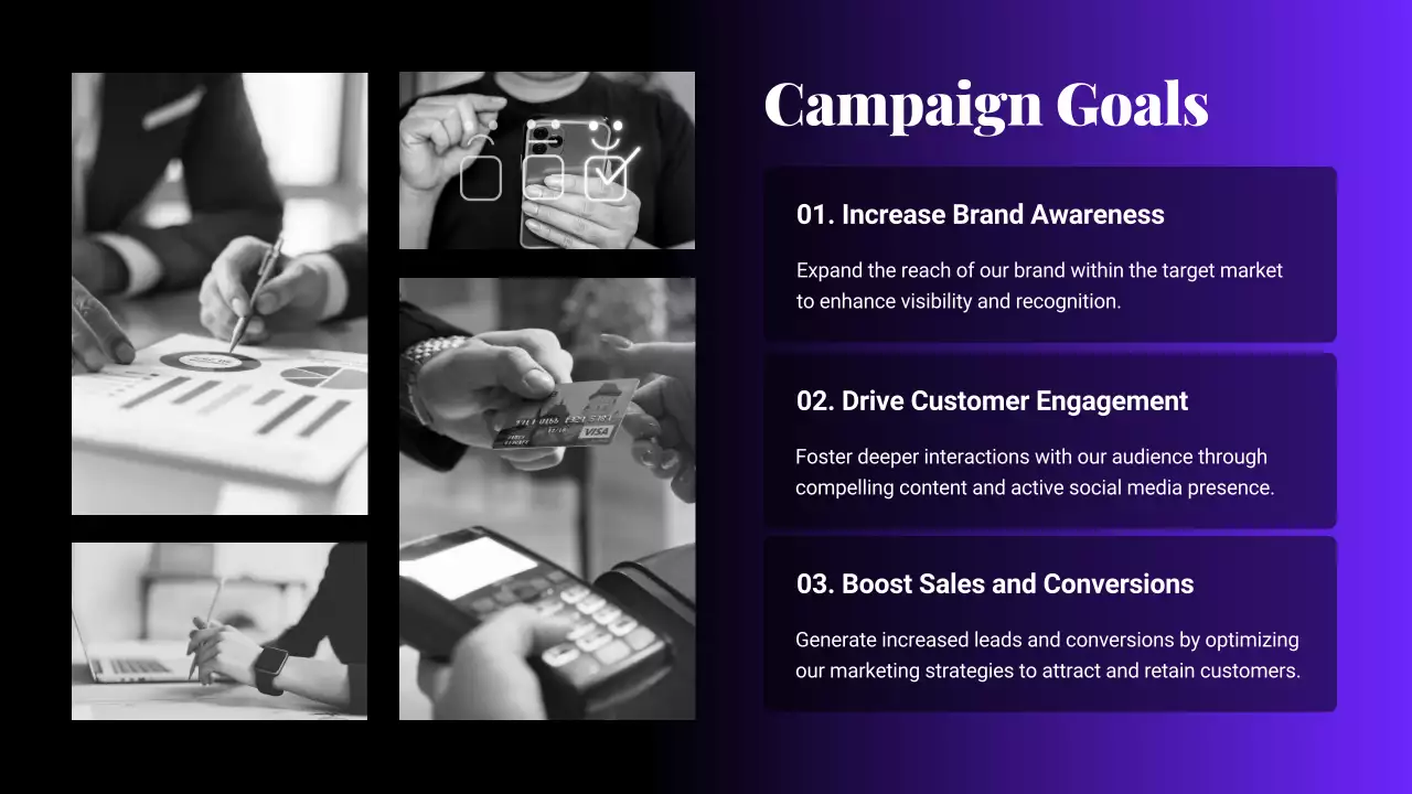 Purple Modern Marketing Plan Document Presentation