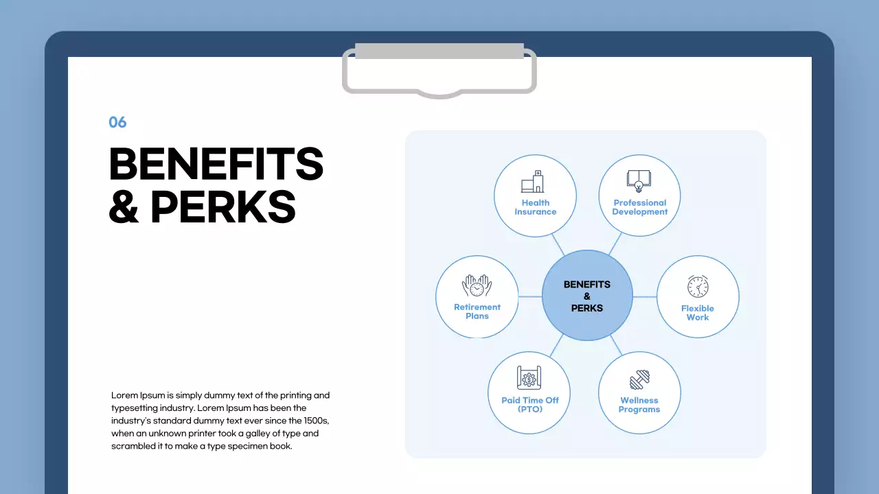 Blue Modern Employee Guide Presentation