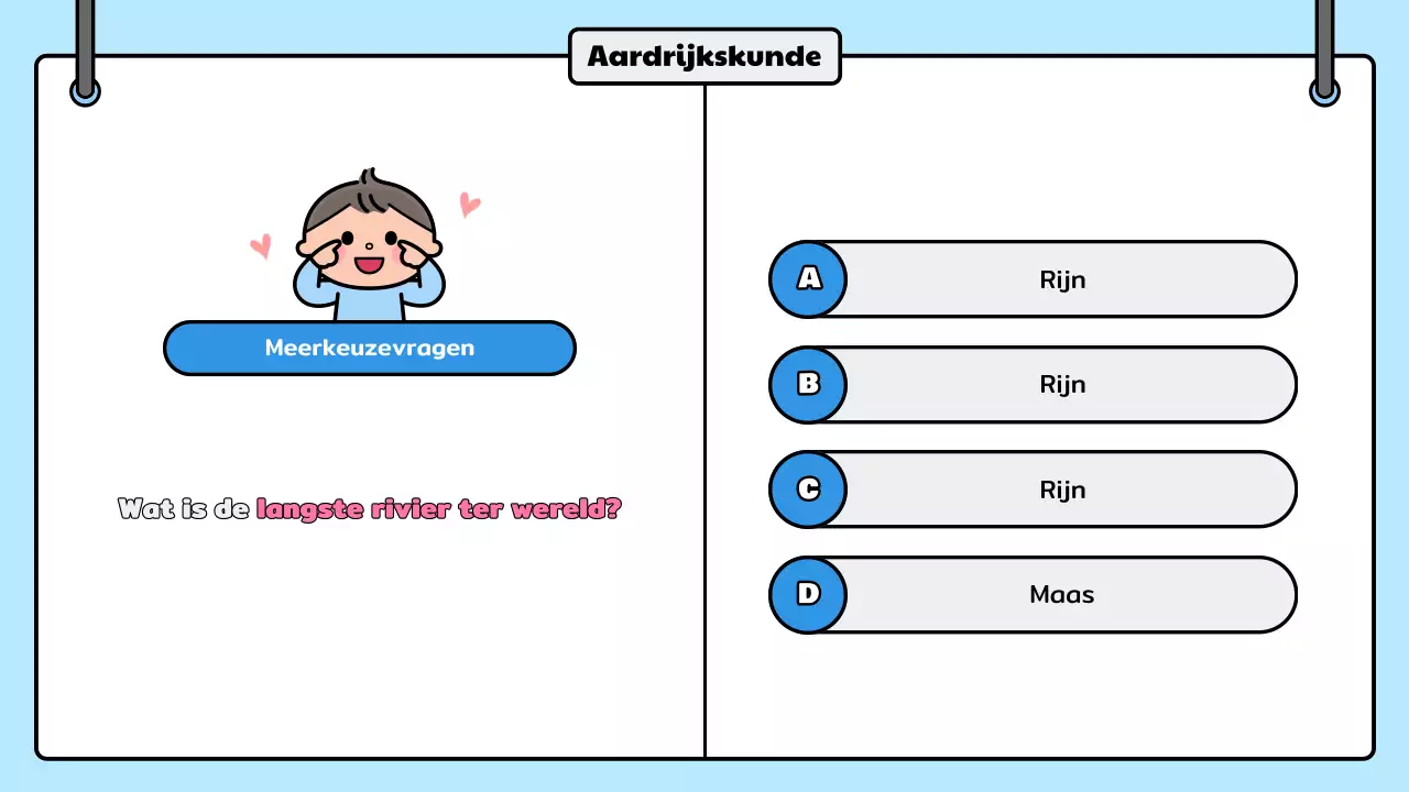 aankondiging blue comic quiz