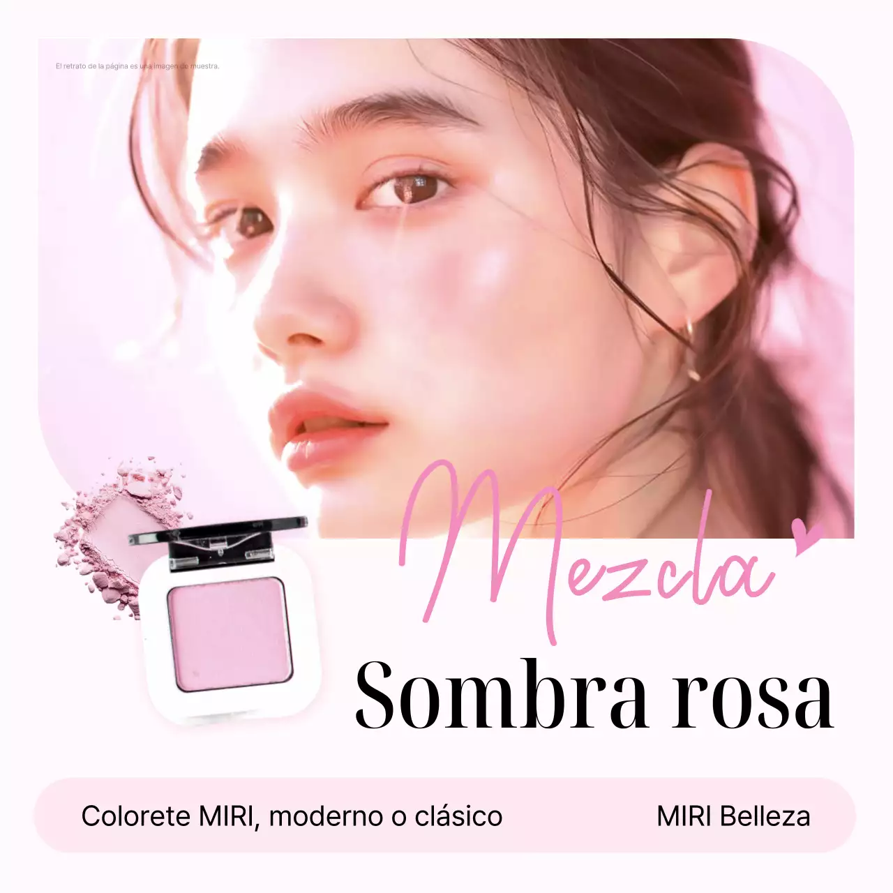 Anuncio de cosméticos Pink Chic