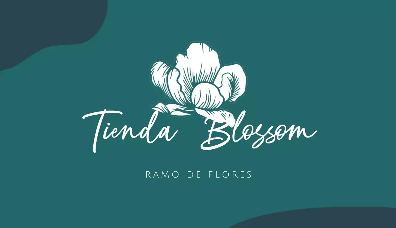 tarjeta de visita minimalista verde azulado