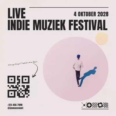 beige moderne muziek promotie