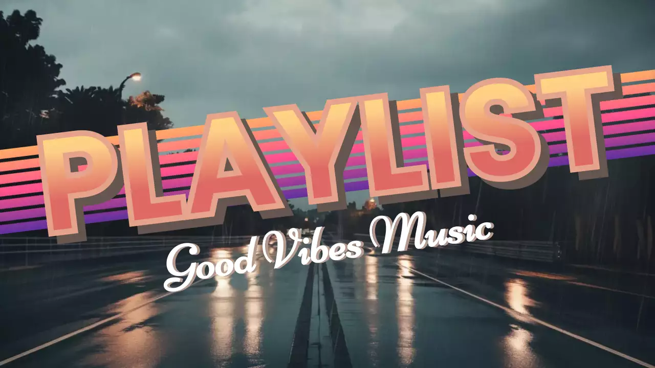 Neon Retro Music Playlist YouTube Thumbnail