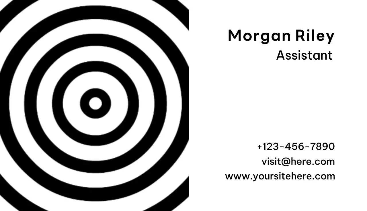 Black Minimal Business Card