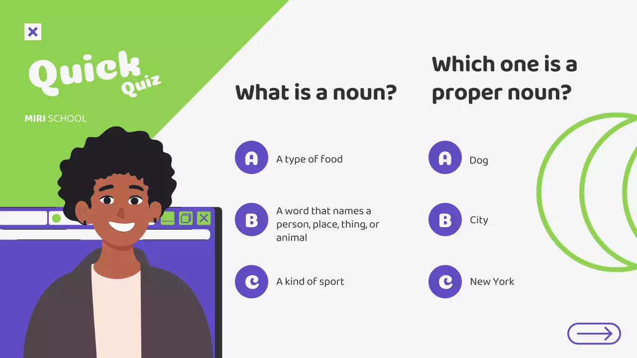 Presentasi Kursus Tata Bahasa Green Playful