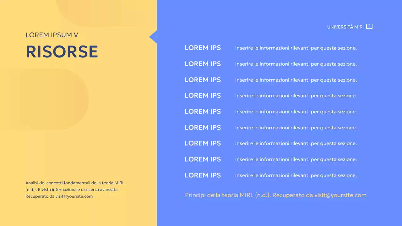 relazione sul progetto di gruppo blue modern